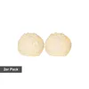 Two white, textured, spherical objects resembling snowballs, possibly candles, are shown against a white background. Produktbild-Vorschau
