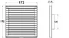 Lüftungsgitter Mit Gitter 170*170, Fi 125 Graphit - Rx Produktbild-Vorschau 2