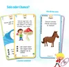 A collection of cards from a quiz game, with illustrations and text. Anteprima dell’immagine prodotto