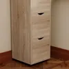 MOBILE A COLONNA CON CASSETTI IN ROVERE RUSTICO COMÒ Anteprima dell’immagine prodotto 5