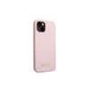 A pink glitter phone case with the Guess logo in gold. Podgląd zdjęcia produktu