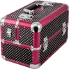 Kosmetikkoffer schwarz weiß gepunktet Beautycase metallic Produktbild-Vorschau 3