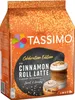 A product package for TASSIMO Cinnamon Roll Latte. Náhled obrázku produktu
