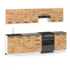ULWEHOME | Küchenzeile 280 cm Eiche Wotan, Küchenmöbel-Set Produktbild-Vorschau 2
