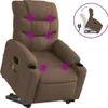 Fauteuil de massage avec releveur Marron Tissu Voir les images du produit 1