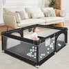 Laufstall Baby,120x160cm Rutschfester Absperrgitter mit Produktbild-Vorschau 1