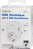 Logilink Steckdosenadapter mit Ablage, 1x CEE 7/3 & 2x Anteprima dell’immagine prodotto 6