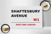 Holzschild London 30x20cm West End Shaftesbury Avenue W1 Produktbild-Vorschau 2