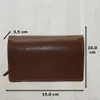 Schlichte Damen Geldbörse Money Bag Druckknopfverschluss Produktbild-Vorschau 3