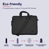 Bologna Slim Laptop Bag 16 pouces Eco - noir Sac pour Voir les images du produit 13