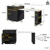 Diagrams and measurements of a kitchen island/table. Anteprima dell’immagine prodotto