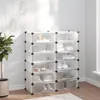 vidaXL Schuhregal Transparent 94,5x36,5x106 cm PP Produktbild-Vorschau 2