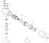 An exploded diagram of a faucet thermostat mixer. Náhľad obrázku produktu
