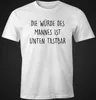 Lustiges Herren T-Shirt mit Spruch Die Würde des Mannes ist Produktbild-Vorschau 2