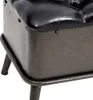 vidaXL Banc avec espace de rangement et dossier 110cm noir Voir les images du produit 6