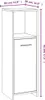 vidaXL Armoire de salle de bain Gris Sonoma 30x30x95 cm Voir les images du produit 11