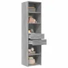 Highboard Grau Sonoma 45x42,5x185 cm Holzwerkstoff Produktbild-Vorschau 3