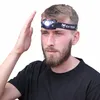A man wearing a black t-shirt and a headlamp. Náhled obrázku produktu
