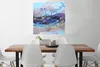 MuchoWow® Poster Abstrakt - Grau - Blau - Farbe 75x75 cm - Produktbild-Vorschau 2