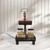 Etagere Servierplatte 2 Stöckig 51 cm XXL Braun Etagen Produktbild-Vorschau 4