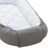 Grau &Amp; Weiß Gesteppt Babynest Kokon Comfort Produktbild-Vorschau 2
