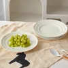 Keramik Teller Set 4-teilig Ø21,4 cm mit Matt-Glasur, Produktbild-Vorschau 5