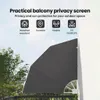 vidaXL Osłona balkonowa 140 x 140 cm, poliester, czarna Podgląd zdjęcia produktu 5