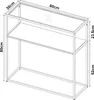 Konsolentisch 'Kuhmo' mit Glastischplatte 80 x 80 x 30 cm Produktbild-Vorschau 4