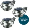 EASYmaxx Solar-Leuchte Dachrinne 3er-Set Tageslichtsensor Produktbild-Vorschau 1