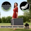 BigDean Sonnenliege klappbar mit Kopfkissen & Dach extra Produktbild-Vorschau 7