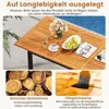 COSTWAY Gartenmöbel Set, 130/170x80cm Gartentisch Produktbild-Vorschau 7