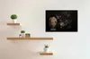 Leinwandbild Tiere 60 x 90 cm - Wandbild Löwe Schwarz Beige Produktbild-Vorschau 2