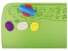 A top-down view of a green play table with various sea creature molds and colorful playdough. Produktbild-Vorschau