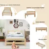 Letto in legno okwish 90 x 200 cm, letto in legno massello Anteprima dell’immagine prodotto 10