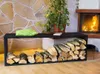 DanDiBo Stojan na palivové dřevo Lavice D-Style 150 cm Náhled obrázku produktu 6