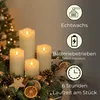 4er Set LED Kerze mit Timer Echtwachs LED Kerzen bewegliche Produktbild-Vorschau 6