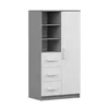 A product shot of a children's bookshelf with drawers and a door. Náhľad obrázku produktu