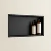 doporro Duschnische Wandnische Bad Schwarz 30cm x 60cm x Produktbild-Vorschau 1