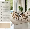 tectake® Armlehnstuhl Lissy Boho-Stil 59 x 56,5 x 82,5 cm, Produktbild-Vorschau 2