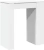 vidaXL Barový stůl s policí bílý 95x47x103,5 cm materiál na Náhled obrázku produktu 6