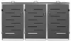 vidaXL Box pour poubelles pour 3 tonnes 207x77,5x115 cm Voir les images du produit 5