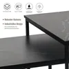 KAHOO 2tlg. Couchtisch Kaffeetisch mit Marmormuster, Produktbild-Vorschau 5