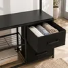 Perchero Relaxdays con estante para zapatos, ganchos, 2 Vista previa de la imagen del producto 6