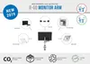 R-Go Einzelner Monitorarm Caparo - Befestigungskit Produktbild-Vorschau 5