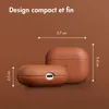 Étui Accezz en cuir véritable pour les Apple AirPods 3 - Voir les images du produit 7