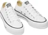 A pair of white Converse platform sneakers is shown against a white background. Voir les images du produit