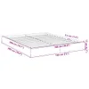 vidaXL Cadre de lit sans matelas chêne fumé 180x200 cm bois Voir les images du produit 7