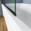 Duschspa 100x140cm 2-teilig Faltwand Schwarz Produktbild-Vorschau 7