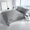 Baumwolle Bettwäsche Set 135x200 cm Feinbiber Grau Produktbild-Vorschau 2