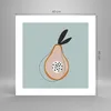 Poster - Poster ohne Rahmen - Birne Bild Jugend - 40x40 cm Produktbild-Vorschau 4